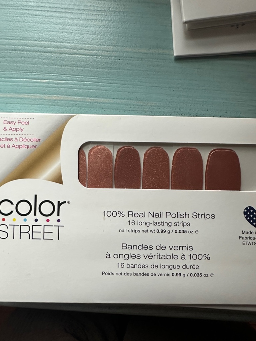 Color Street Moscow Metallic Rose Nail Polish Strips